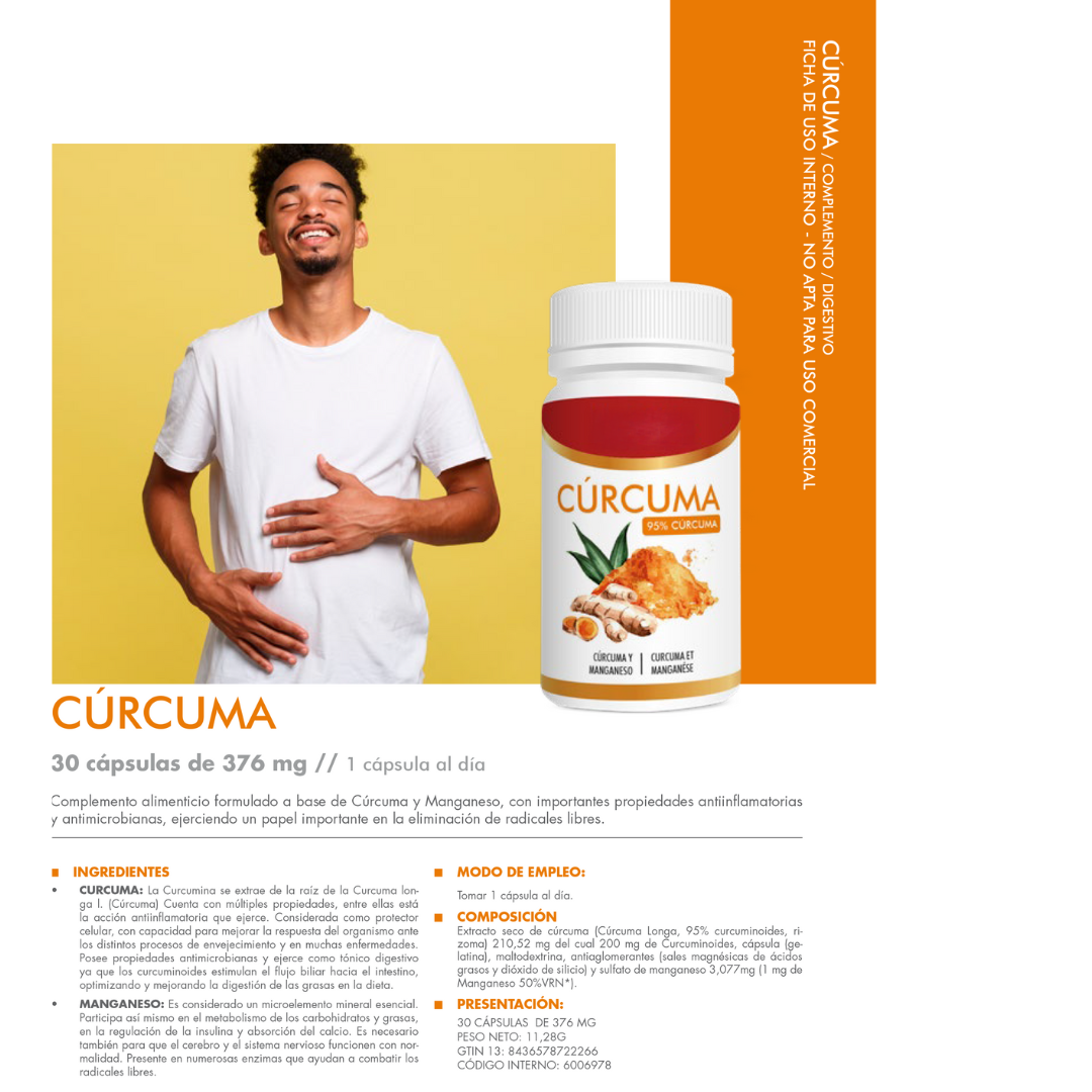 Cúrcuma– Apoyo Articular y Antioxidante Natural