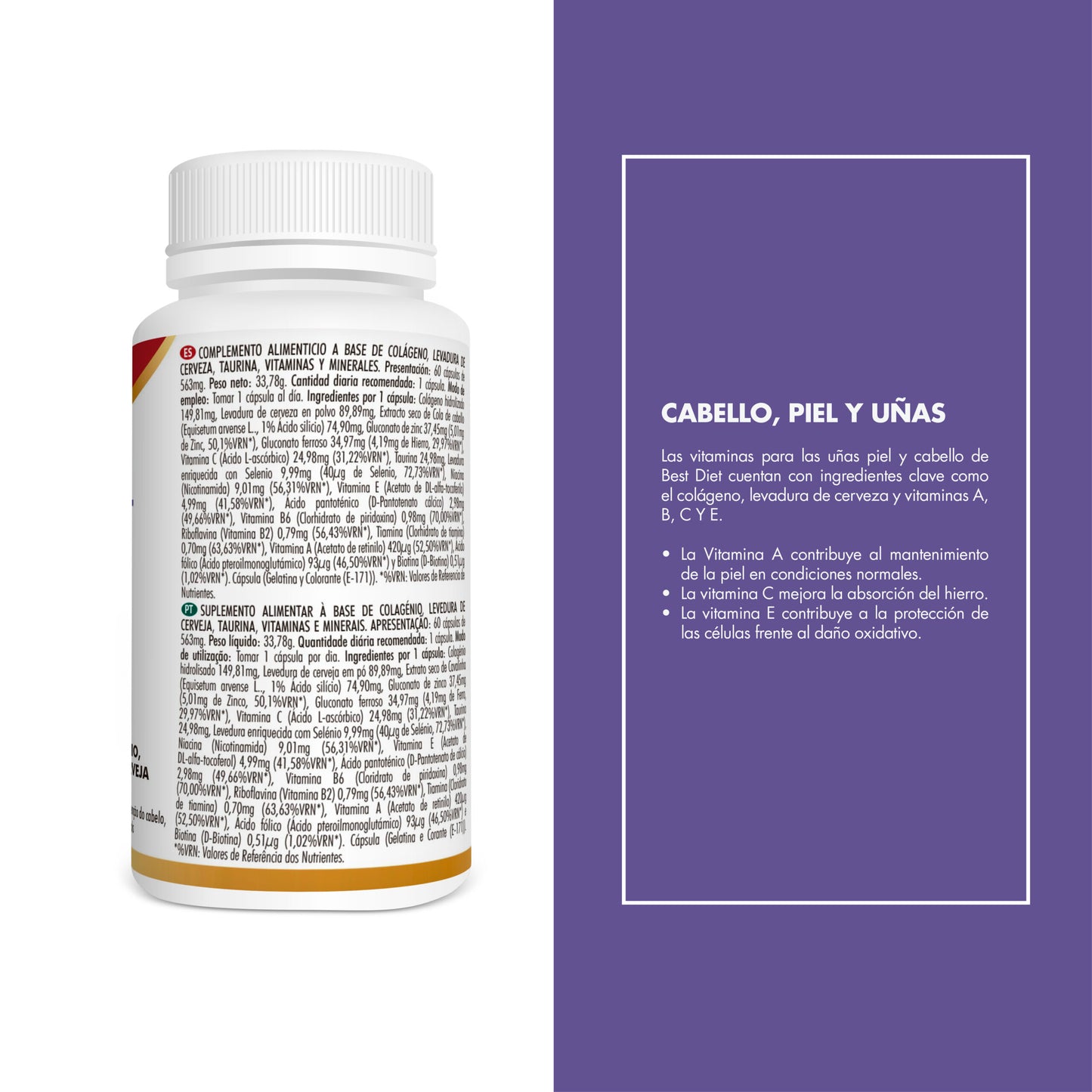 Suplemento Cabello, Piel y Uñas