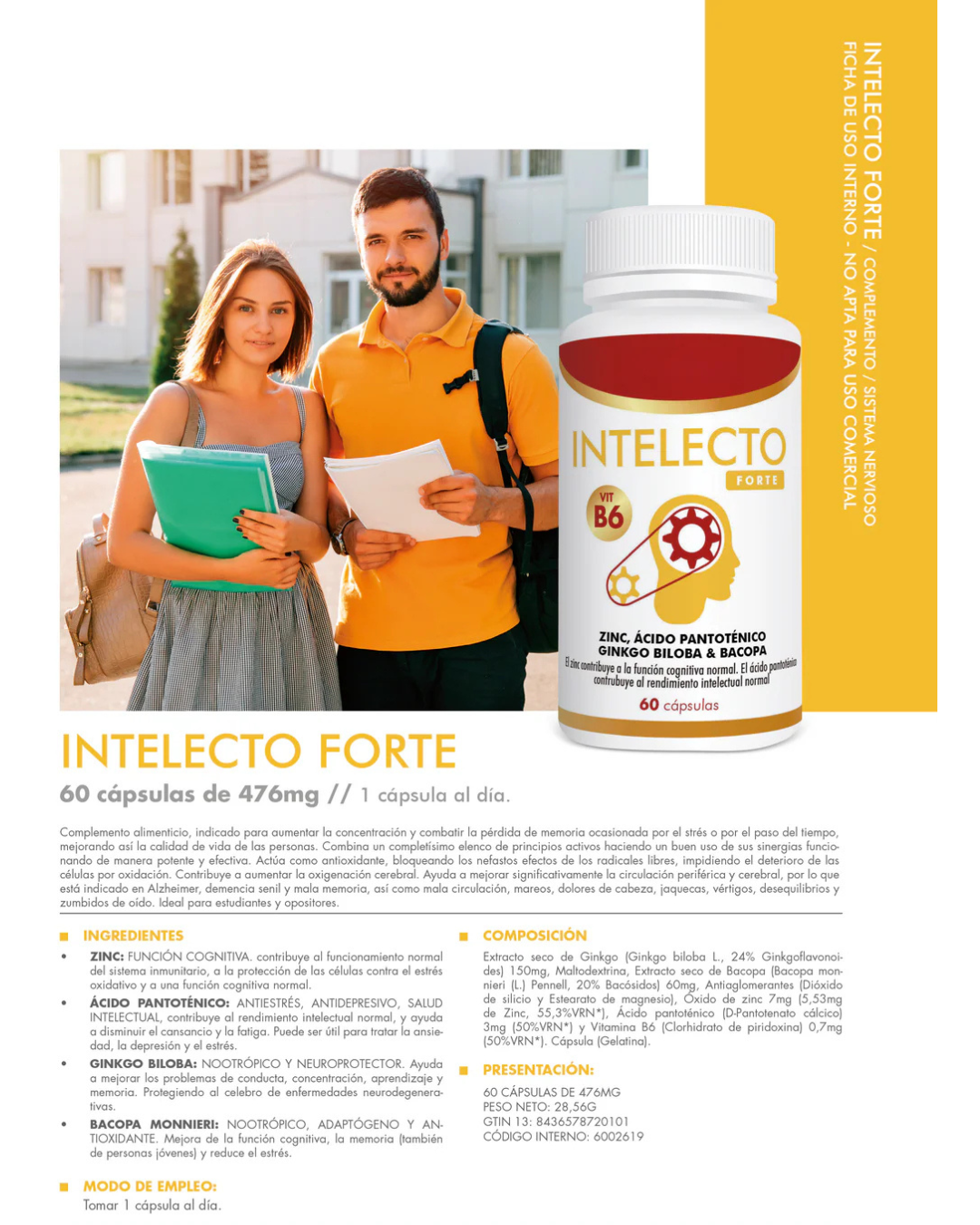 Intelecto Forte – Memoria y Rendimiento Mental