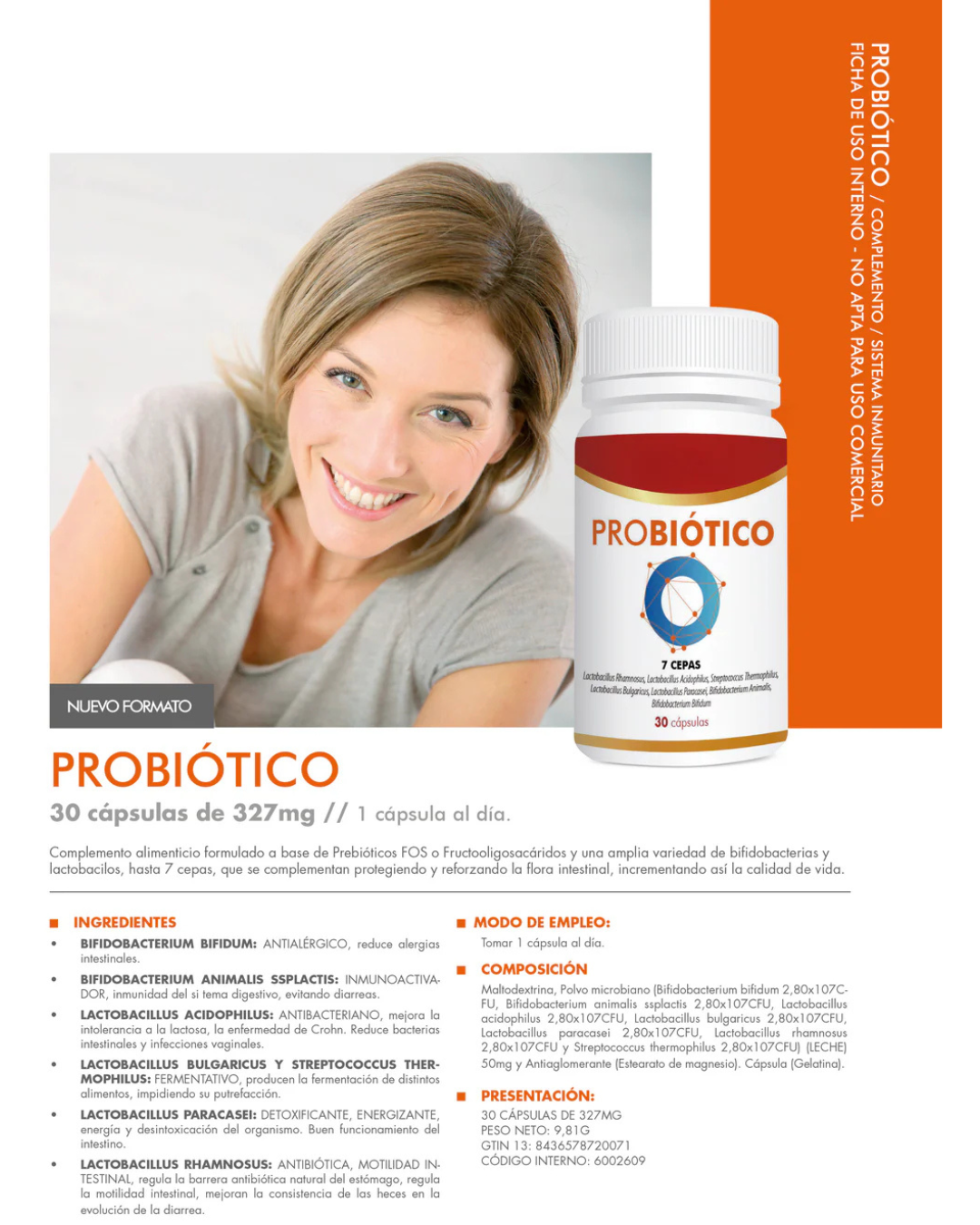 Probiótico – Salud Digestiva e Inmunidad