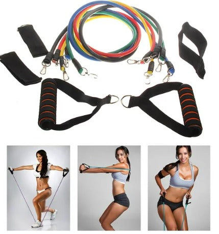 Bandas de Resistencia de Látex – Set Completo para Entrenamiento